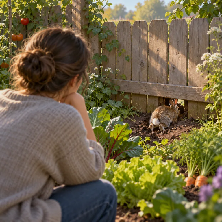 Dream of a Rabbit Digging Under Your Garden Fence