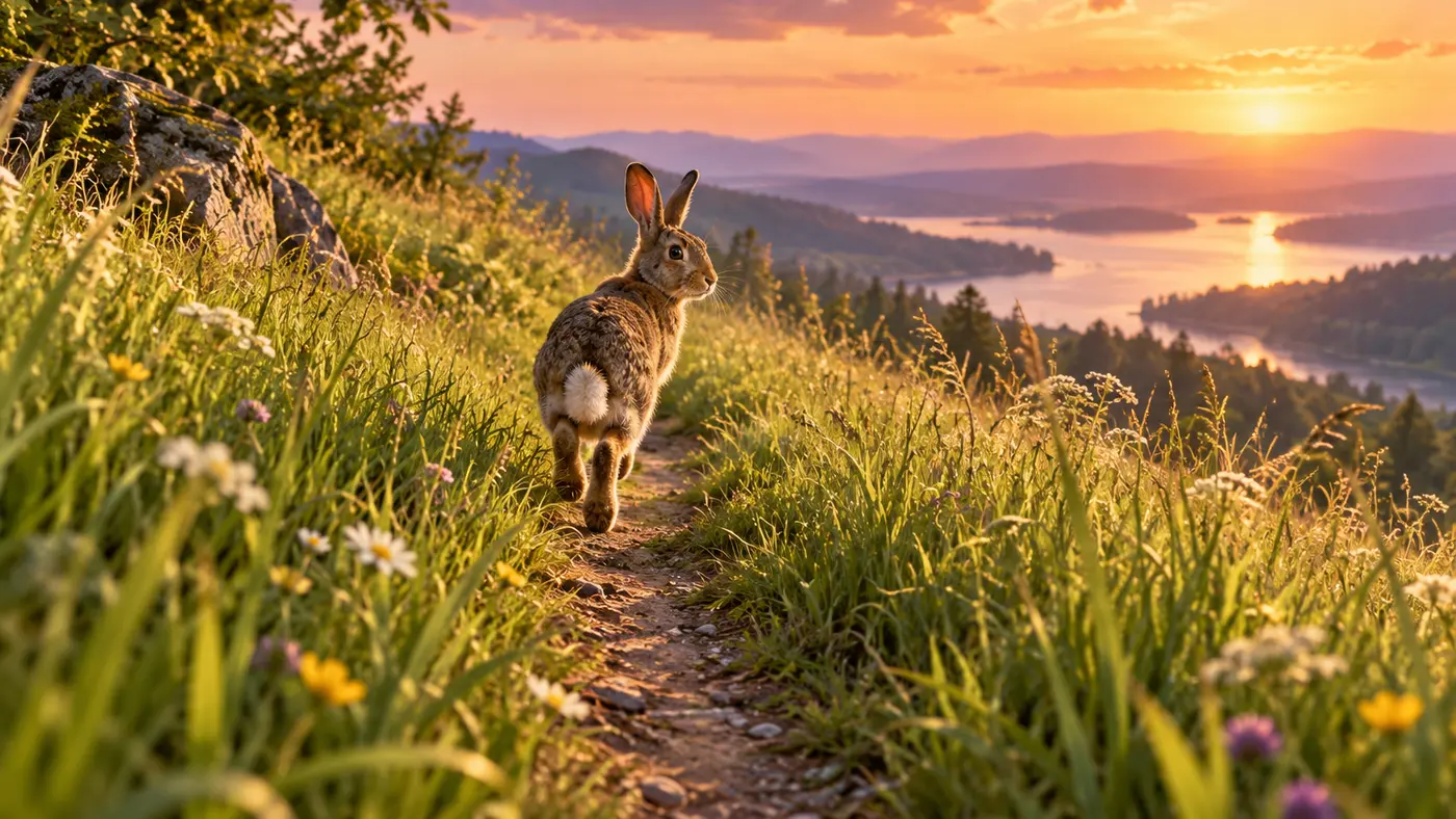 Dream of a Rabbit Leading You Through Tall Grass
