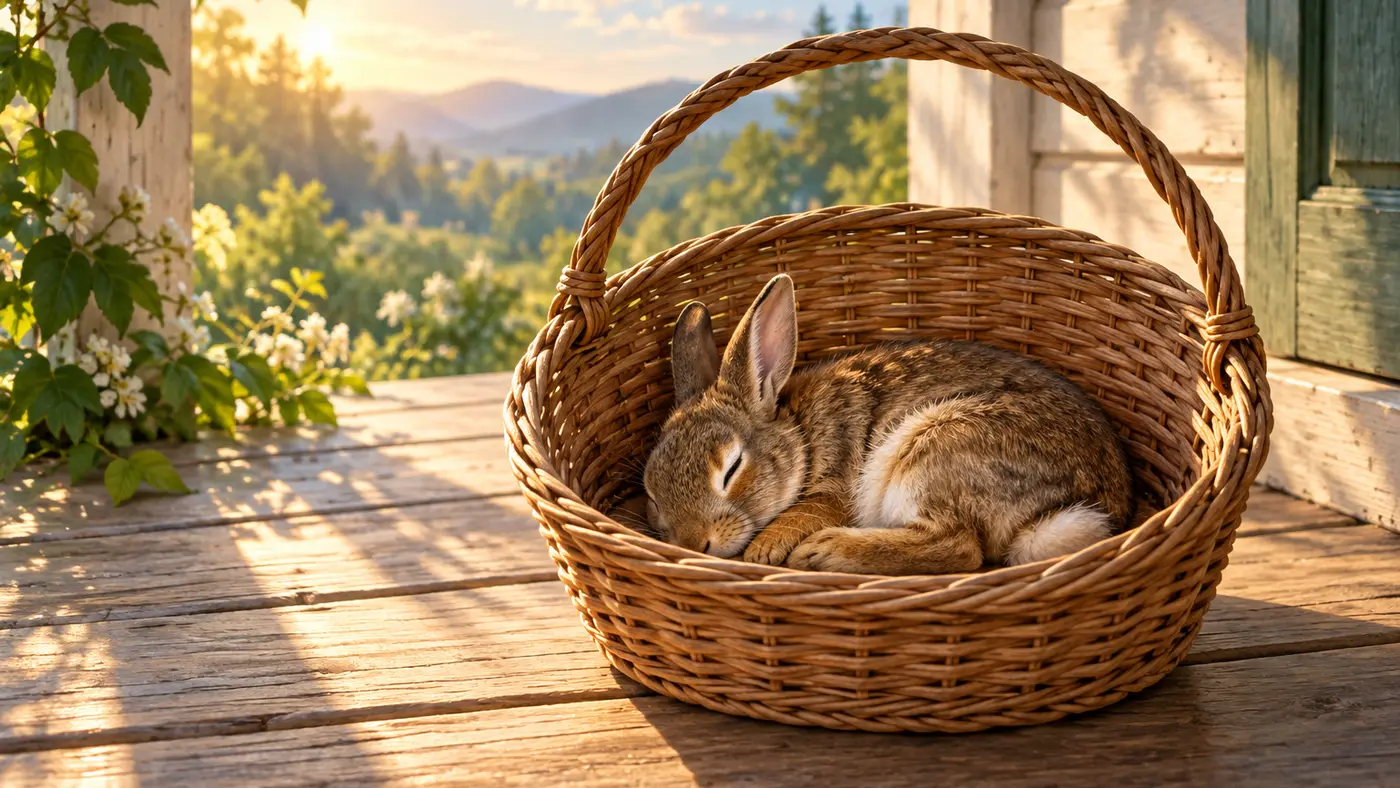 Dream of a Rabbit Sleeping in an Empty Basket