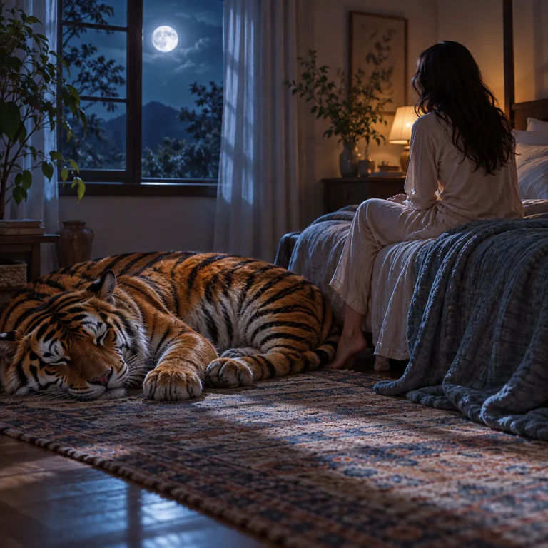 Dream of a Tiger Sleeping Beside Your Bed